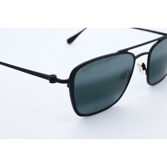 Maui Jim Ebb & Flow MJ 542-2M Black Sunglasses Gray Polarized Lenses 54mm (B) main image 6